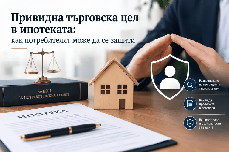 Привидната търговска цел в ипотеката: как потребителят може да се защити